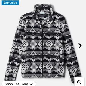 Columbia Boys' Castle‎ Dale Printed Full Zip Fleece - EUC